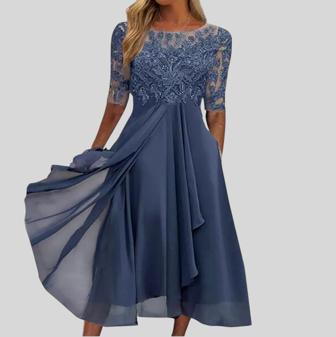 parker blue lace dress PARKER Womens Blue Lace Dress NWOT - Sz 6